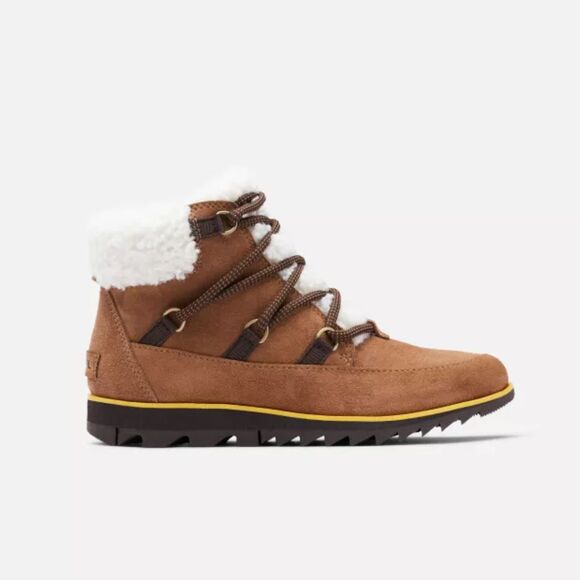 Sorel Shoes - Sorel Harlow Womens Boots Brown Suede Lace Cozy Bootie Waterproof Winter US 8.5